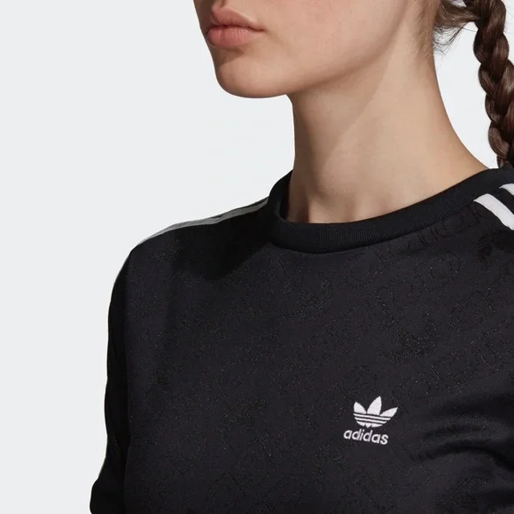 adidas Black Jacquard Bodysuit - Picture 5 of 14
